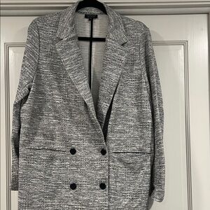Topshop Monochrome Double-Breasted Blazer